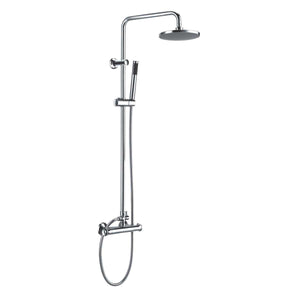 AG Tidy Rigid Riser Shower Kit in Chrome