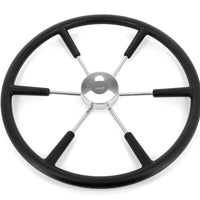 VETUS steering wheel (550 mm - 21") with PU-foam layer black