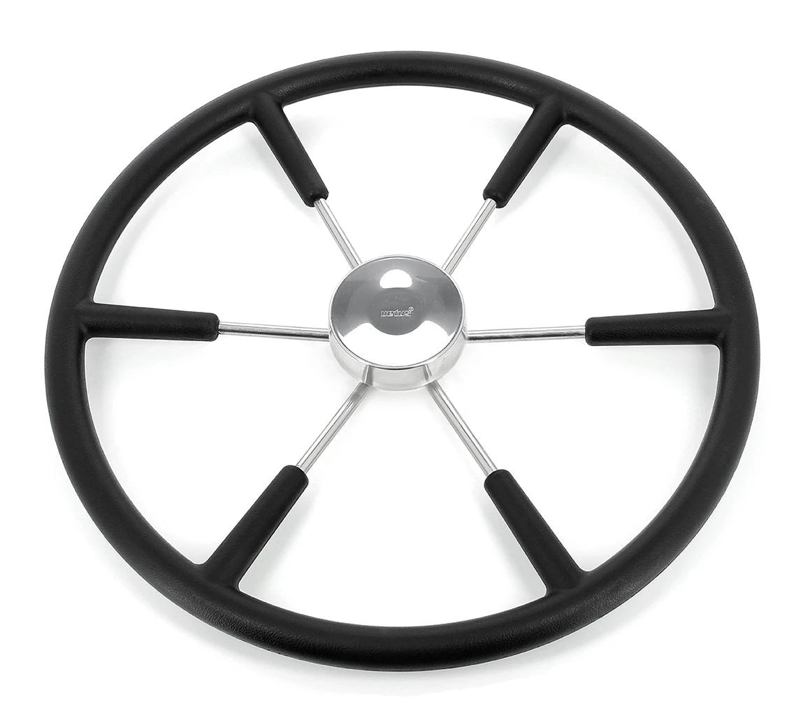 VETUS steering wheel (550 mm - 21") with PU-foam layer black