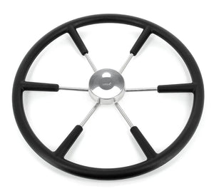VETUS steering wheel (550 mm - 21") with PU-foam layer black
