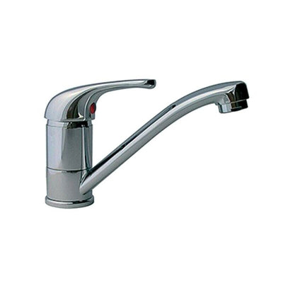 AG Single Lever Kitchen Monoblock Short Neck Mixer Tap Chrome