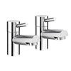 AG Risby Lever Style Basin Taps (Pair) Chrome