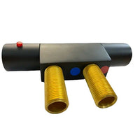 V200 Black Horizontal Shower Valve 45mm