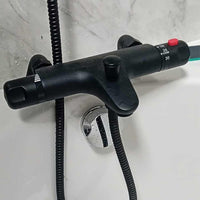 Thermostatic Bath Filler Shower Valve Black
