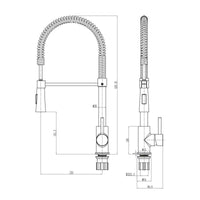 AG Tirare Kitchen Tap in Chrome