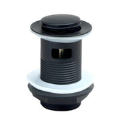 AG Round Centre Dome Slotted Basin Waste (Black)