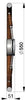 VETUS steering wheel with mahogany rim and spokes, 550 mm - 21" (KWL55)
