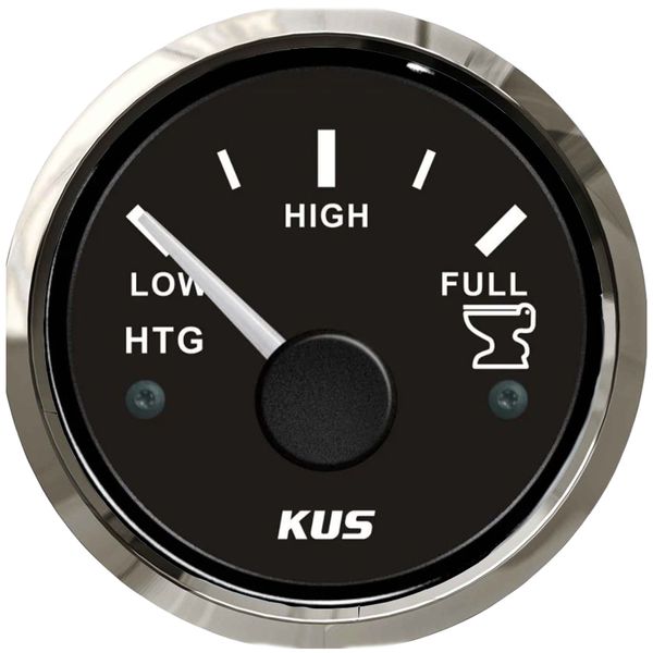 KUS Waste Water Level Gauge Stainless Bezel (Black / Euro Resistance ...
