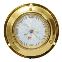 AAA 12V Brass Dome Light LED 3" Dome (106mm) - Natural White