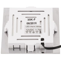 AAA LED Square Downlight Chrome Warm White (Recess Mount)
