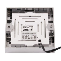 AAA LED Square Downlight Chrome Warm White (Surface Mount)