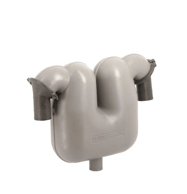 VETUS gas/water separator, 60mm rotating connections, 50mm drain