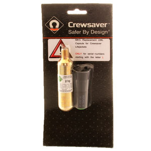 Crewsaver Re-Arm Kit for Junior Crewfit Lifejackets (23g Gas Cylinder)