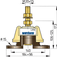 VETUS flexible engine mounting type LMX140 (LMX140)