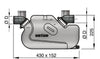 VETUS waterlock for long exhaust systems, type LSS, 45mm (LSS45A)