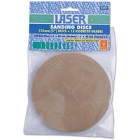 Laser Tools Sanding Discs Assorted (125mm / Pack of 15) LT-0347 0347