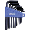 Laser Tools Metric Hex Key Set 10-Piece (1.5mm to 10mm) LT-0952 0952