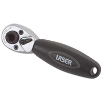 Laser Tools Stubby Ratchet and Bit Driver 1/4" Drive