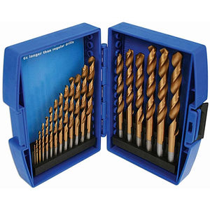 Laser Tools Titanium Coated Drill Set 19-Piece (1mm to 10mm) LT-4004 4004