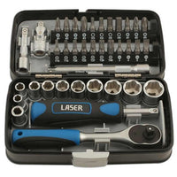 Laser Tools Socket and Bit Set 1/4" Drive (38-Piece) LT-5960 5960