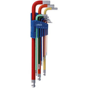 Laser Tools Colour Coded Hex Key Set with Ball End 9-Piece (1.5-10mm) LT-7869 7869
