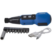 Laser Tools Electric Screwdriver Set with LED Light (11-Piece) LT-7985 7985