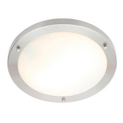Delphi LED Flush Ceiling Light 310mm Satin Nickel (900lm / 18W)