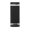 Helix LED GU10 Up/Down Wall Light with Ribbed Black Finish (2 Bulbs)