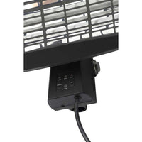 Blaze Wall Mounted Outdoor Heater Black Variable Watt