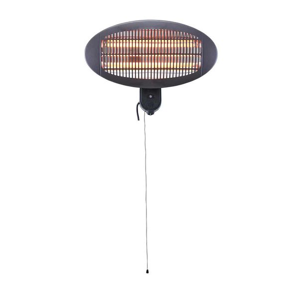 Opal Wall Mounted or Freestanding Outdoor Heater Black 2000W