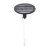 Opal Wall Mounted or Freestanding Outdoor Heater Black 2000W