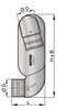 VETUS gooseneck type LT, inlet 65mm, outlet 75mm (LT6575)