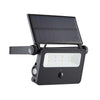 Solar Powered Security Floodlight with PIR Black (200lm / 2W)