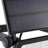 Solar Powered Security Floodlight with PIR Black (200lm / 2W)