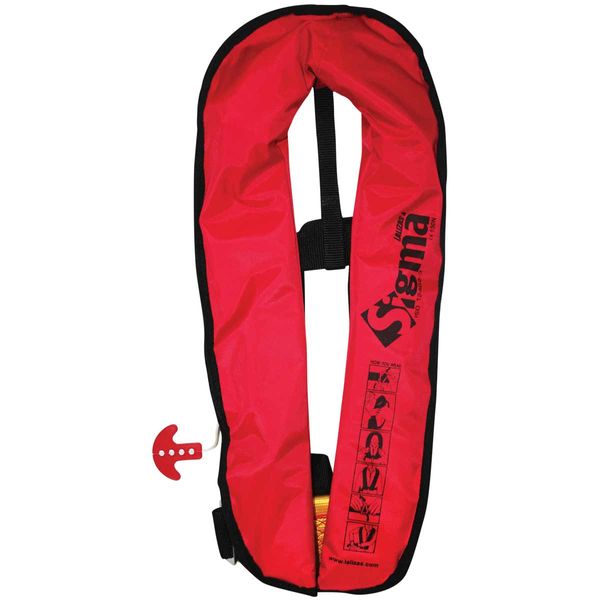 Sigma Inflatable Lifejacket Manual 170N ISO Adult Red