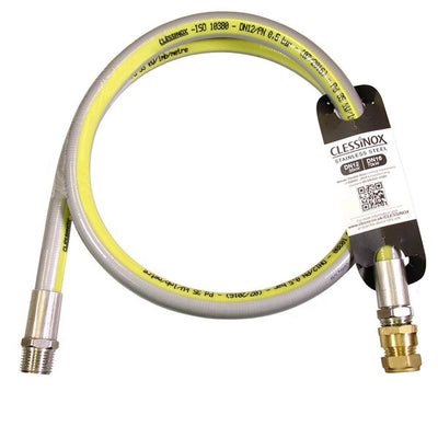 Clessinox Stainless Hose Assembly 1.2 Metre 1/2