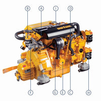 16 HP VETUS M2.18 Marine Diesel Engine (M218A---A)