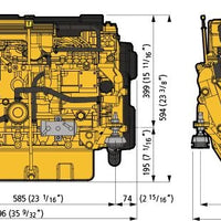 52 HP VETUS M4.56 Marine Diesel Engine (M456A---A)