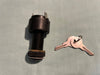 Ignition Switch Black Nylon c/w 2 keys  3 terminals