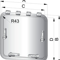 VETUS Magnus escape hatch (MAG5151SL)