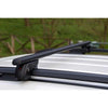Menabo Shermon Black XL Raised Rail Roof Bars 1340mm (90kg Max.)