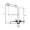 Stainless Steel Davits (Pair) – 120kg Load, 900mm Height