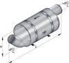 VETUS muffler type MF, 90mm, for high-performance craft (MF090)