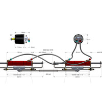 Hydrodrive MF350W-TDF Outboard Hydraulic system, for double engines twin cylinder (max 300HP + 300HP)