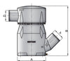 VETUS waterlock type MGL, inlet and outlet 8 inch/203 mm (MGL8458A)