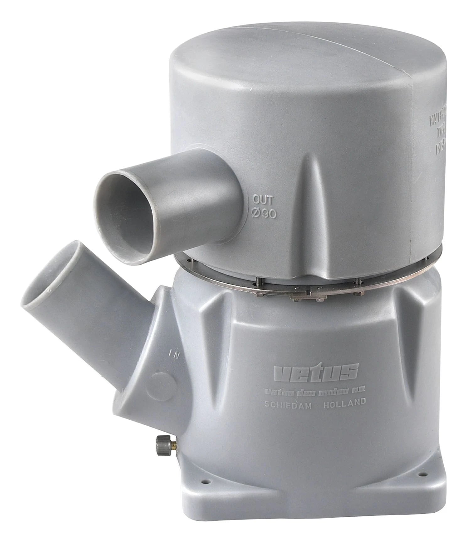 VETUS waterlock type MGP, inlet 102mm-45°, outlet 102mm