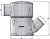 VETUS waterlock type MGS, inlet 5 inch-45°, outlet 5 inch (MGS5455A)