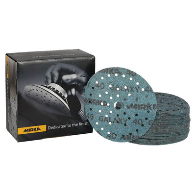 Mirka Galaxy Ceramic Aluminium Coated Sanding Discs P80 (100 Pack)