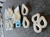 11 X NYLON THIMBLES - ROPE SPLICING LOOP REINFORCERS - VARIOUS DIFFERENT SIZES