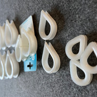 11 X NYLON THIMBLES - ROPE SPLICING LOOP REINFORCERS - VARIOUS DIFFERENT SIZES